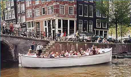 terug naar Amsterdam per boot